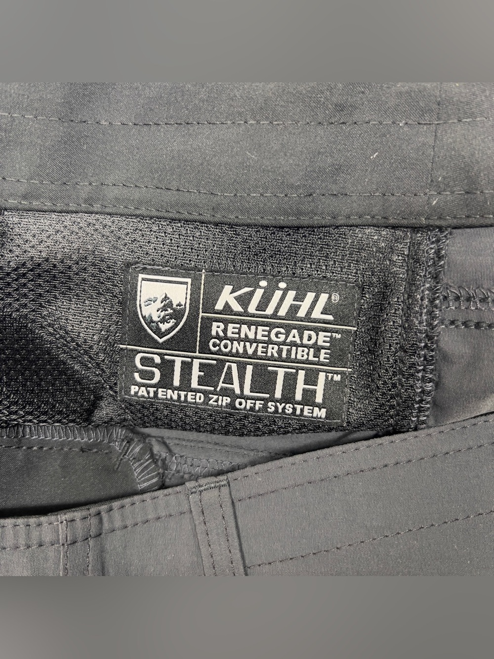 Kuhl Renegade Convertible Cargo Pants Men's 40x32 Koal Gray Outdoor Hiking NWT - Picture 4 of 13